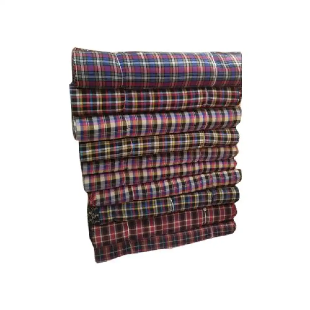 130 GSM Cotton Check Fabric